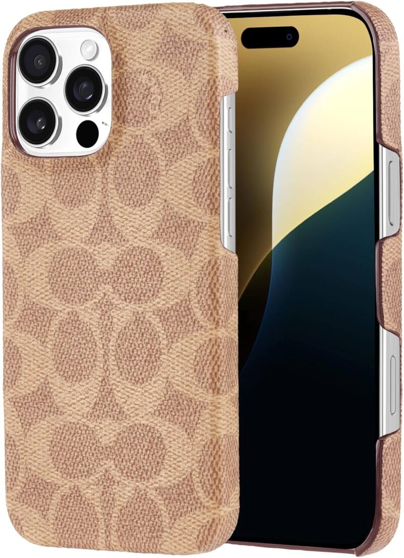 Coach Signature Canvas Slim Wrap iPhone 16 Pro Max Case - Designer Phone Case - Signature Tan - Image 8