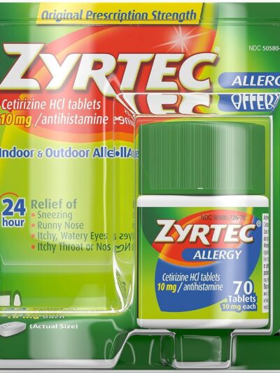 Zyrtec Allergy Relief Tablets, 70 Count by Zyrtec