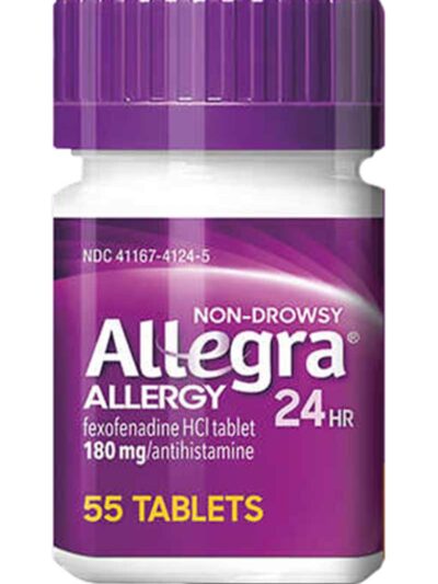 Allegra Allergy 24 HR 180 mg 55 Tablets