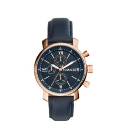 Rhett Chronograph Navy Leather Watch