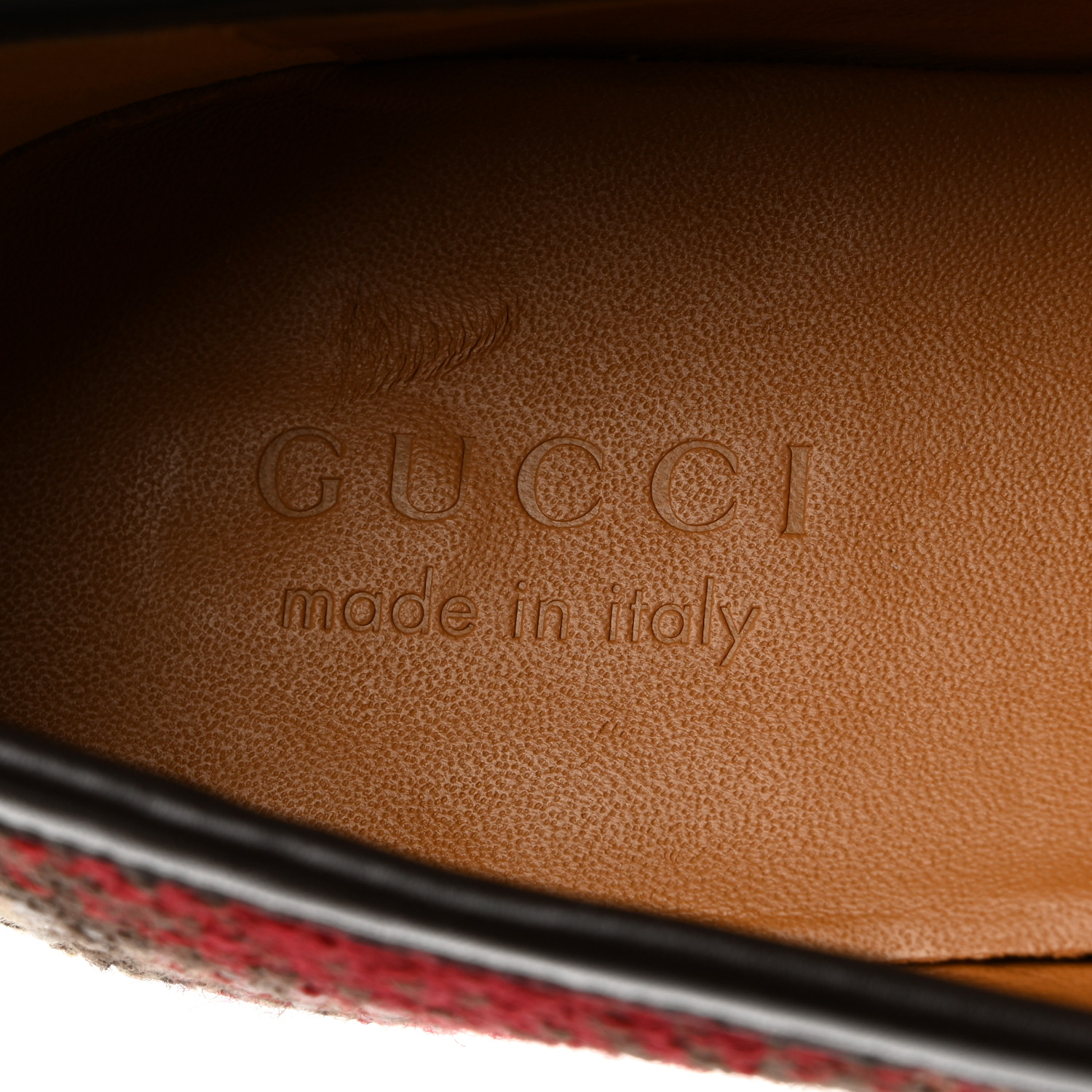 Tweed Check Horsebit Mens Jordaan Loafer Red, Beige, and White. - Image 3