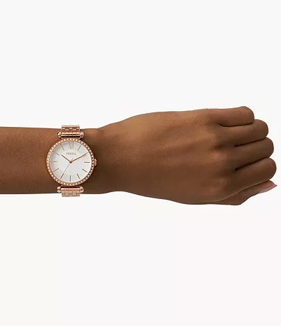 Tillie Three-Hand Rose Gold-Tone Stainless Steel Watch - Image 4