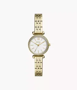Tillie Mini Three-Hand Gold-Tone Stainless Steel Watch