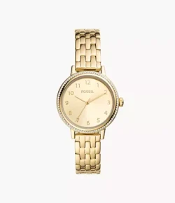 Reid Three-Hand Gold-Tone Stainless Steel Watch