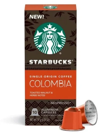 Starbucks Colombia, Box of 10 Nespresso Capsules