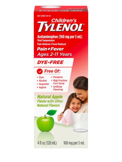 Children's TYLENOL® Dye Free Oral Suspension