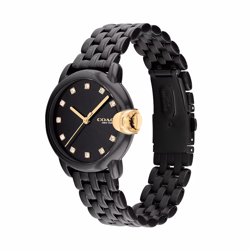 Ladies' Coach Arden Crystal Accent Two-Tone Watch with Black Dial - Image 4