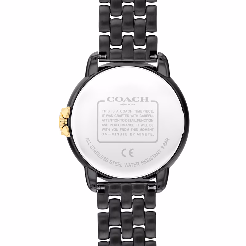Ladies' Coach Arden Crystal Accent Two-Tone Watch with Black Dial - Image 3