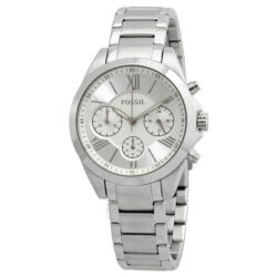 Modern Courier Chronograph Quartz Silver Dial Ladies Watch