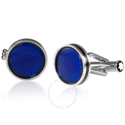 Star cufflinks steel glass