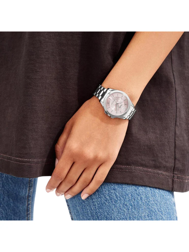Coach 14503756 Libby 37mm Stainless Steel Watch Silver/Pink Dial - Image 2