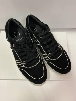 Jimmy Choo Hawaii Suede sneaker Black/pearl