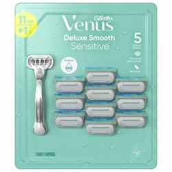 Gillette Venus 5 Blades Deluxe Smooth Sensitive Razor & Refills