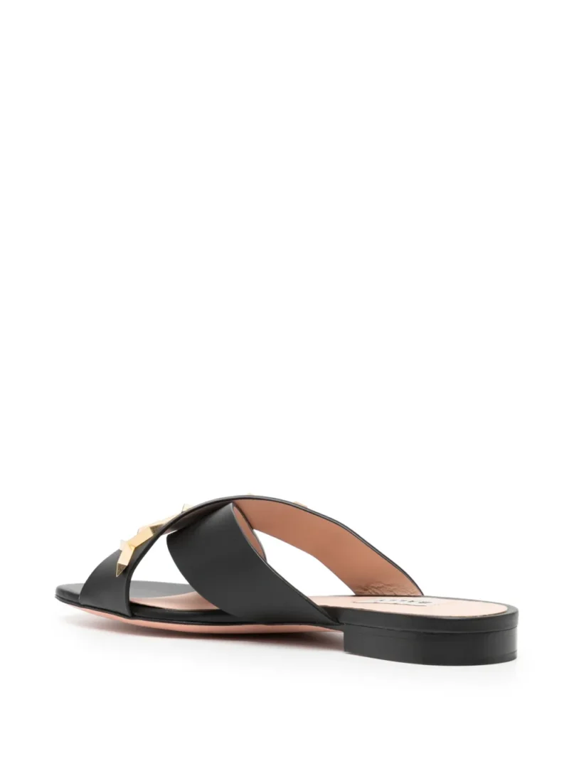 logo-plaque crossover sandals - Image 2