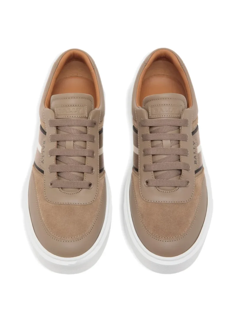 suede stripe-detailing sneakers - Image 4