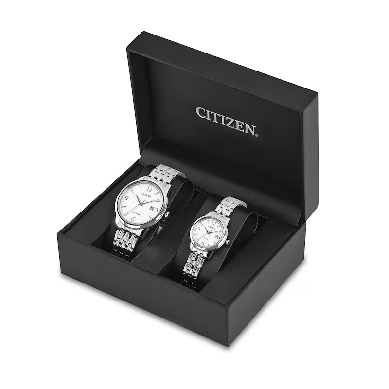 His and Hers Citizen Eco-Drive® Corso Watch with White Dial