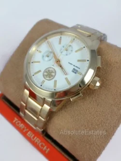 Tory Burch Collins TBW1250 Womens Gold Stainless Steel Analog Quartz Watch RQ248