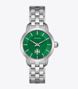 TORY WATCH, SILVER-TONE STAINLESS STEEL