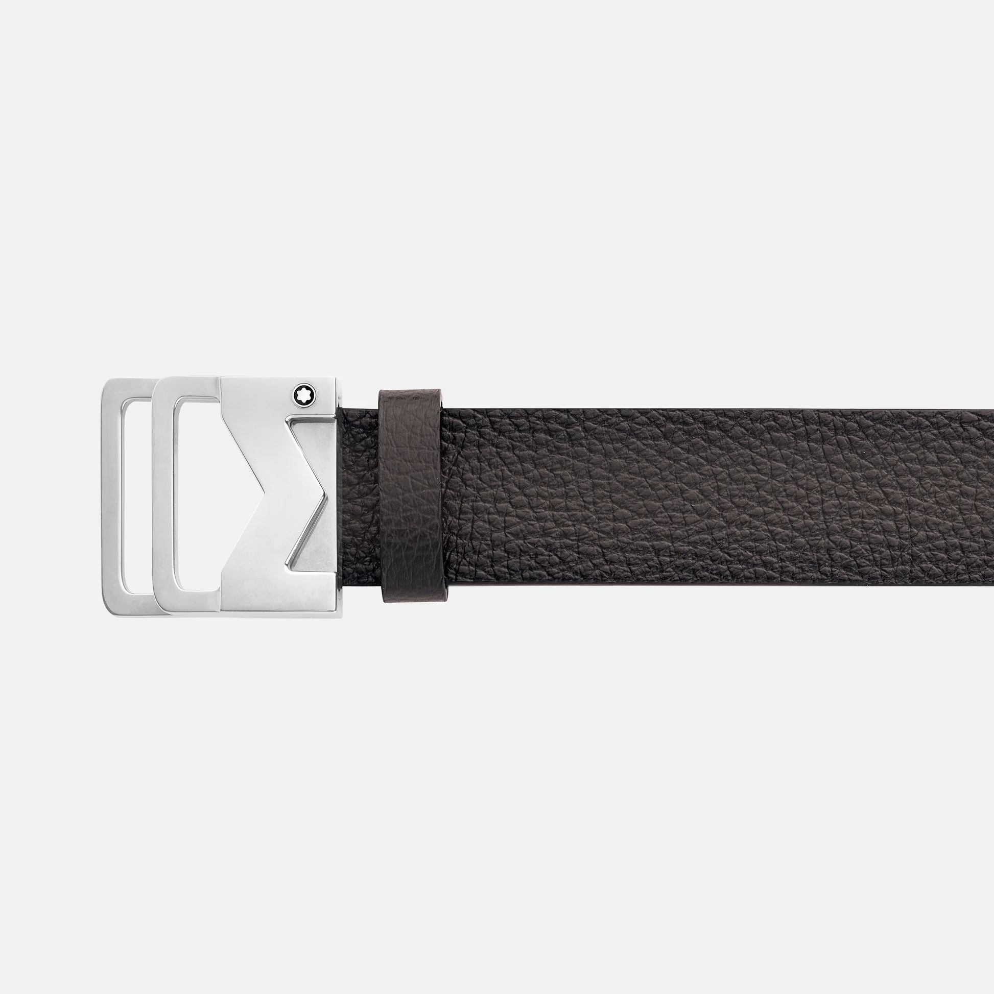 Montblanc Leather M buckle sfumato brown 35 mm leather belt-MB131180 - Image 5