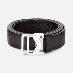 Montblanc Leather M buckle sfumato brown 35 mm leather belt-MB131180