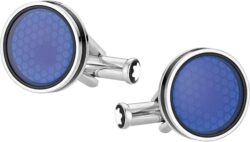 Star cufflinks steel glass